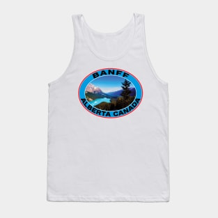 Banff Alberta Canada National Park Mountains Lake Tank Top